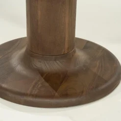 Ronde Eettafel coco Mangohout 130cm - Lichtbruin - Loft24.nl