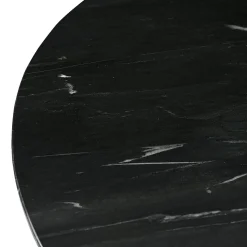 Ronde Eettafel Collada Marmer Ø130 cm - Zwart - Loft24.nl