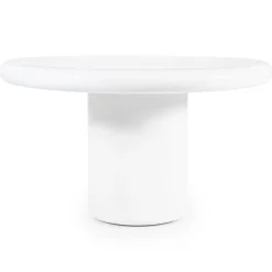 Ronde Eettafel Frost 130cm - Wit - Loft24.nl