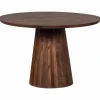 Ronde Eettafel Limit Mangohout 130cm - Walnoot - Loft24.nl