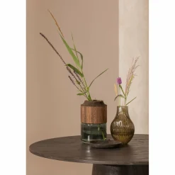 Ronde Eettafel Maan 120cm, kleur Donkerbruin - Loft24.nl