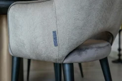 Ronde eettafel Macaron Ø130 cm - eikenhout met metalen onderstel - Loft24.nl