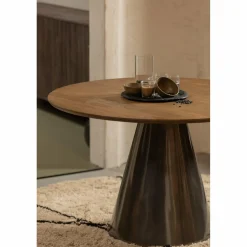 Ronde Eettafel Maggie Mangohout, 120cm - Loft24.nl