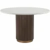 Ronde Eettafel Mayfield Marmer Ø120 cm - Bruin - Loft24.nl