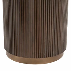 Ronde Eettafel Mayfield Marmer Ø120 cm - Bruin - Loft24.nl