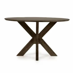 Ronde Eettafel Nikki Acaciahout 130 cm - Bruin - Loft24.nl