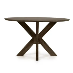 Ronde Eettafel Nikki Acaciahout 130 cm - Bruin - Loft24.nl