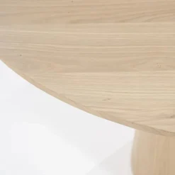 Ronde Eettafel Nola Eikenhout 130 cm - Naturel - Loft24.nl