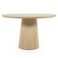 Ronde Eettafel Nola Eikenhout 130 cm - Naturel - Loft24.nl