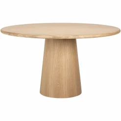Ronde Eettafel Oakley Eiken Ø140 cm - Naturel - Loft24.nl