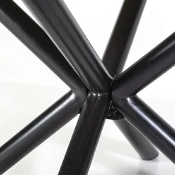 Ronde Eettafel Oscar mangohout met kruispoot Naturel 150cm - Loft24.nl