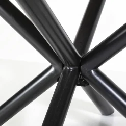 Ronde Eettafel Oscar mangohout met kruispoot Naturel 150cm - Loft24.nl