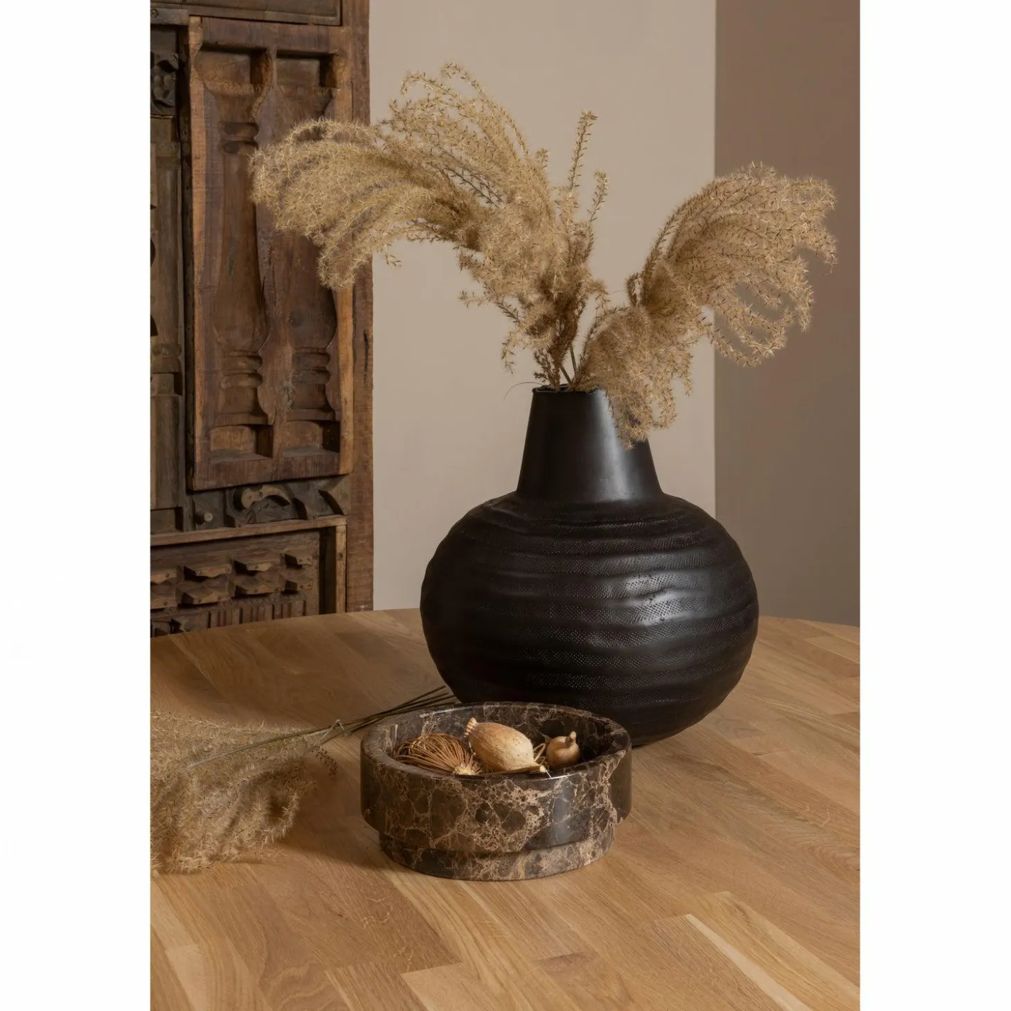 Ronde Eettafel Rhonda Eikenhout - 130 cm - Loft24.nl