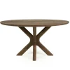 Ronde Eettafel Tycho Mangohout 150cm - Lichtbruin - Loft24.nl