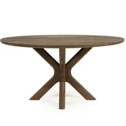 Ronde Eettafel Tycho Mangohout 150cm - Lichtbruin - Loft24.nl
