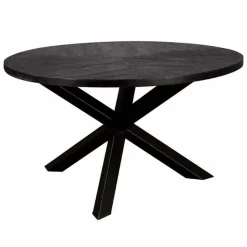Ronde Eettafel Viola 130cm - Zwart - Loft24.nl