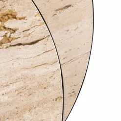 Ronde Salontafel Avalon Travertin - 2 Laags - Loft24.nl