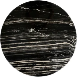Ronde Salontafel Bancroft Marmer Ø90 cm -Zwart - Loft24.nl