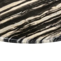 Ronde Salontafel Bancroft Marmer Ø90 cm -Zwart - Loft24.nl