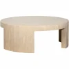 Ronde Salontafel Biltmore Travertin Ø100 cm - Beige - Loft24.nl