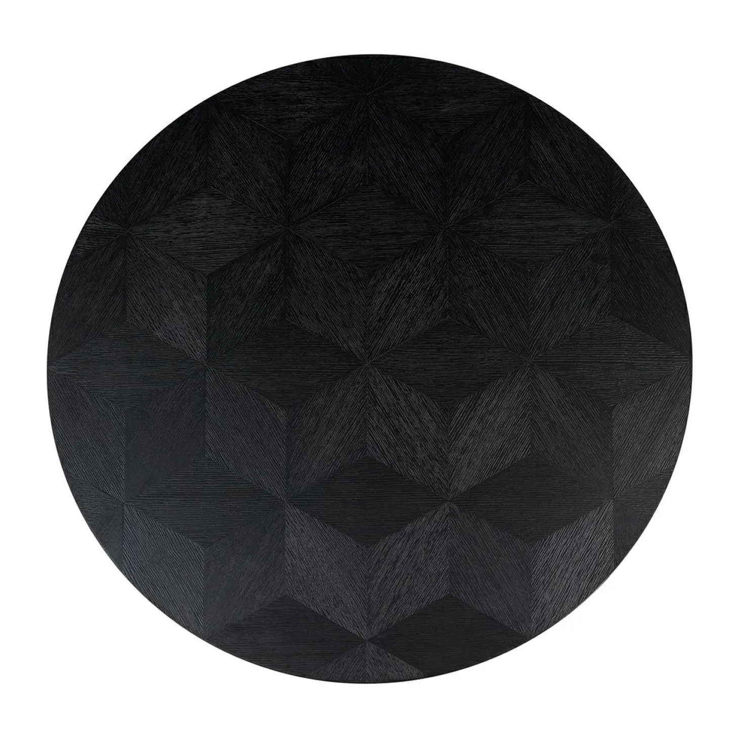 Ronde Salontafel Blax Ø110cm Eikenhout - Zwart - Loft24.nl