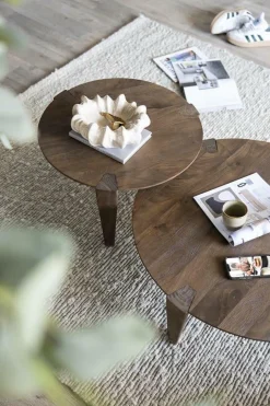 Ronde Salontafel Davina Mangohout - 60 cm - Loft24.nl