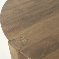 Ronde Salontafel Davina Mangohout - 80 cm - Loft24.nl