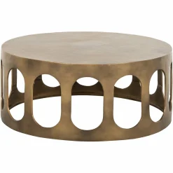 Ronde Salontafel Du Pont Ø86 cm - Brushed Gold - Loft24.nl