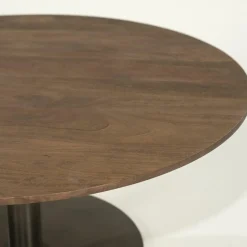 Ronde Salontafel Esila Mangohout 80cm - Loft24.nl