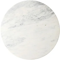 Ronde Salontafel Holmes Marmer Ø90 cm - Wit - Loft24.nl