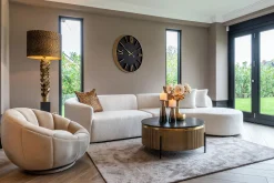 Ronde Salontafel Ironville Ø90 cm - Marmer - Loft24.nl