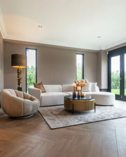 Ronde Salontafel Ironville Ø90 cm - Marmer - Loft24.nl