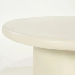 Ronde Salontafel Jade Magnesium oxide 80cm - Loft24.nl