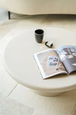 Ronde Salontafel Jade Magnesium oxide 80cm - Loft24.nl