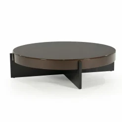 Ronde Salontafel Juliet 110cm - Bruin - Loft24.nl