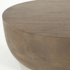 Ronde Salontafel Karibu Mangohout 70cm - Loft24.nl