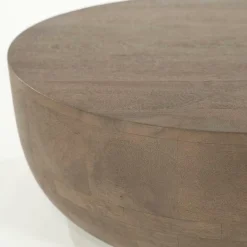 Ronde Salontafel Karibu Mangohout 70cm - Loft24.nl