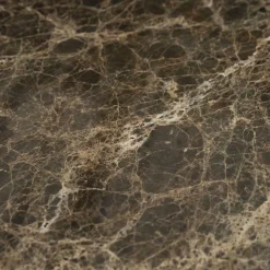 Ronde Salontafel Lando Marmer en mangohout - 60 cm - Loft24.nl