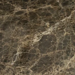 Ronde Salontafel Lando Marmer en mangohout - 60 cm - Loft24.nl