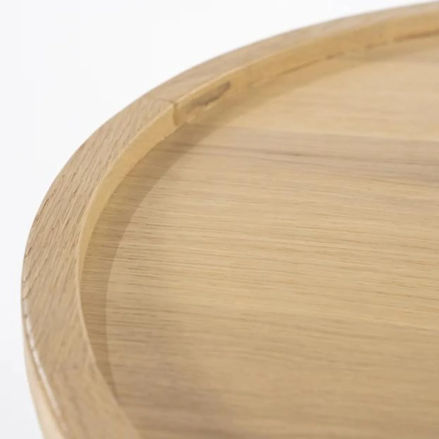 Ronde Salontafel Leia Eikenhout 66cm - Naturel - Loft24.nl