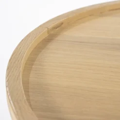 Ronde Salontafel Leia Eikenhout 66cm - Naturel - Loft24.nl