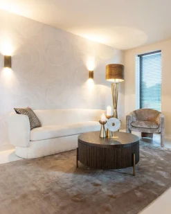 Ronde Salontafel Luxor Eiken Ø95 cm - Bruin - Loft24.nl