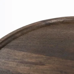 Ronde Salontafel Ron Mangohout 66 cm - Bruin - Loft24.nl