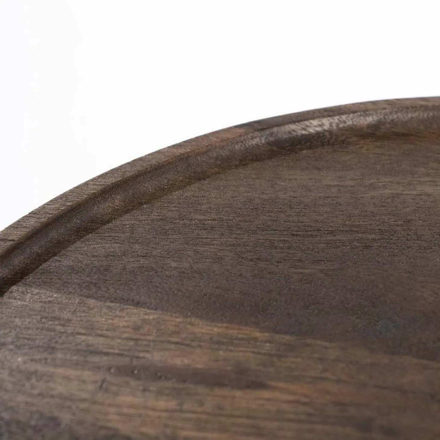 Ronde Salontafel Ron Mangohout 80 cm - Bruin - Loft24.nl