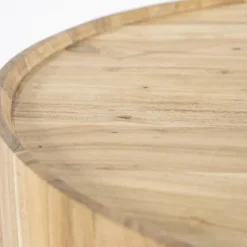 Ronde Salontafel Zayn Acaciahout 60 cm - Naturel - Loft24.nl