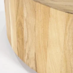 Ronde Salontafel Zayn Acaciahout 60 cm - Naturel - Loft24.nl