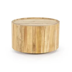 Ronde Salontafel Zayn Acaciahout 60 cm - Naturel - Loft24.nl
