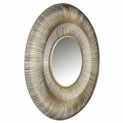 Ronde Spiegel Aliza kleur Brushed Gold - Loft24.nl