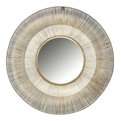 Ronde Spiegel Aliza kleur Brushed Gold - Loft24.nl