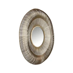 Ronde Spiegel Aliza kleur Brushed Gold - Loft24.nl